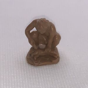 Marx Cavemen 1970s Brown Plastic Dinosaur Playset Caveman